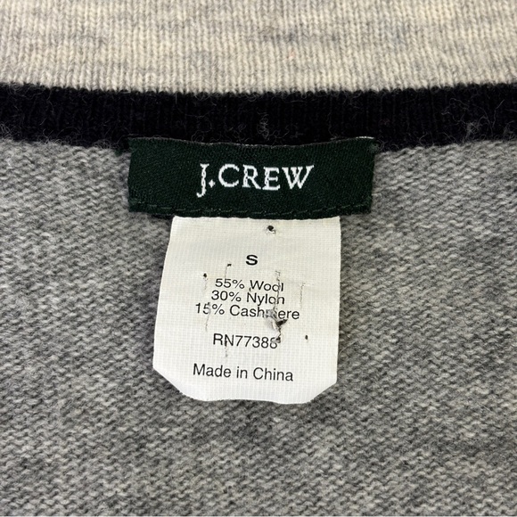 J. Crew Gray Wool Cashmere Blend Cardigan Sweater - Picture 4 of 6